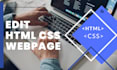 edit html and css on your webpage