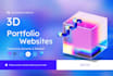 build interactive 3d portfolio website with three js