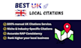 do best UK local citations, backlink from yext and brightlocal list
