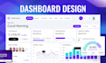 design saas, CRM and admin panel, dashboard UI UX design in figma