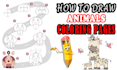 create how to draw animals coloring pages