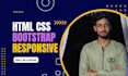 design HTML CSS bootstrap website using bootstrap 5