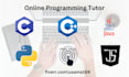 be your tutor for python, java, cpp and c programming