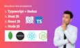 develop your website in next js, typescript