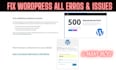 resolve wordpress website erros fix wordpress bugs, issues