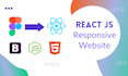convert xd, psd, figma to react bootstrap responsive website