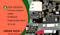 design pcb circuit, pcb design, pcb schematic, fabrication gerber and bom