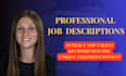 write professional job descriptions that attract top talent
