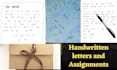 write a handwritten letters and assignments for you
