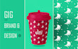 create a seamless brand pattern design for your identity
