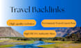 provide permanent travel guest post on high DR and da authority sites