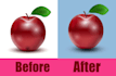 remove product background creating shadow reflection
