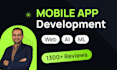 do app development for ios app with flutter or react native