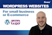 build small business and ecommerce websites in wordpress