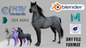 create a 3d animal or creature for games, animation vfx, cgi