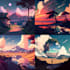 create an anime landscape for you
