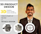 do 3d cad modeling, cad design, 3d printing, stl, dxf, obj