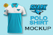 design custom polo shirt design and realistic mockup for your brand