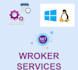 create your linux or windows services using dotnet core