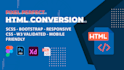 convert xd to html with bootstrap responsive website