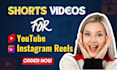 create viral youtube shorts,instagram reels video editing of any topic