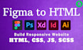 figma to HTML responsive website