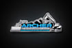 do real estate, construction, bulldozer, excavation, transport, trucking logo