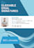 make clickable email signature, HTML email signature