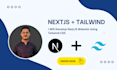 create a modern nextjs website using tailwind CSS