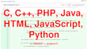 do programming in c, c plus plus, PHP, java, javascript, HTML, pascal