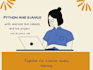 teach python django API with projects and their deployment