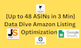 do data dive amazon listing optimization for better ranking
