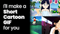 make a short cartoon animated GIF for you