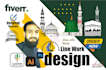 create custom vector art and line drawings