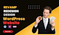 revamp, redesign or design, responsive wordpress website