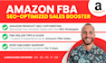boost your amazon sales with SEO enhanced product descriptions