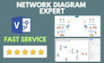 design network diagram in microsoft visio