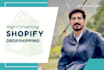 create a high converting shopify dropshipping store