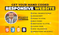 develop responsive website using HTML5, css3 ,javascript es6 and bootstrap 5