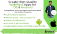 convert your website to app with webview for ios and android