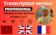 make video transcript, audio transcript, image transcript