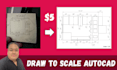 draw your design to scale in autocad in 24 hours