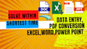 ocr text extraction, data entry, convert scanned PDF to editable formate