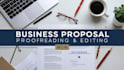 be proofreading and editing business proposals
