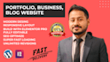 create wordpress business website, portfolio website, blogs
