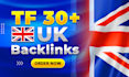 creat high tf 30 plus UK SEO contextual backlinks
