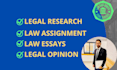 do law essays, legal research, case study