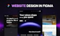 design a clean figma website and UI UX