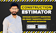do quantity takeoff, material takeoff and construction cost estimation