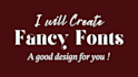 create fancy fonts for any purpose